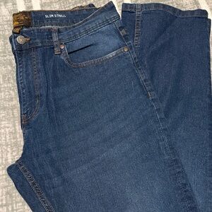 Denim Co. Men's Slim Straight Indigo Jeans